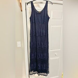 Navy Lace Dress